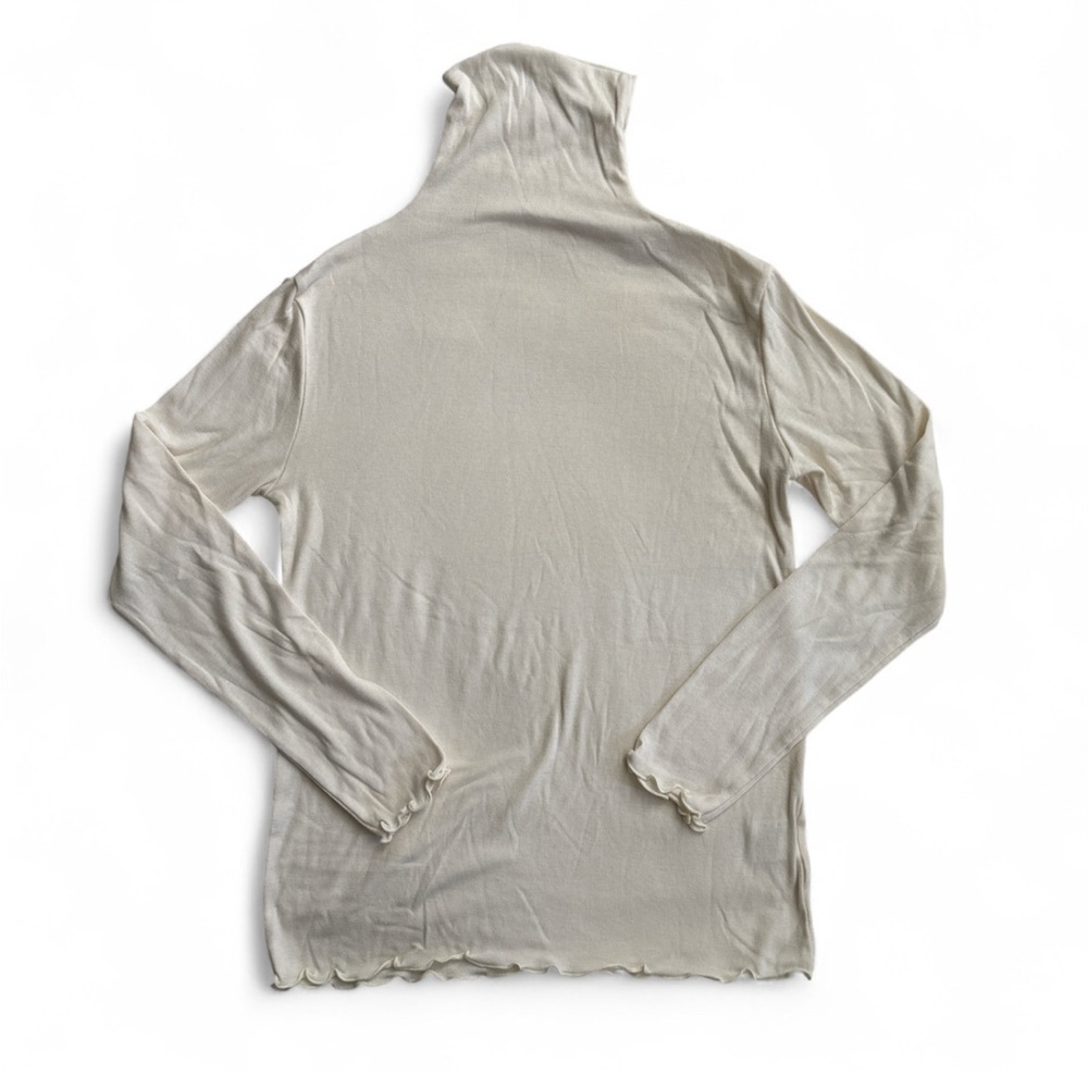 cream turtleneck sweater top